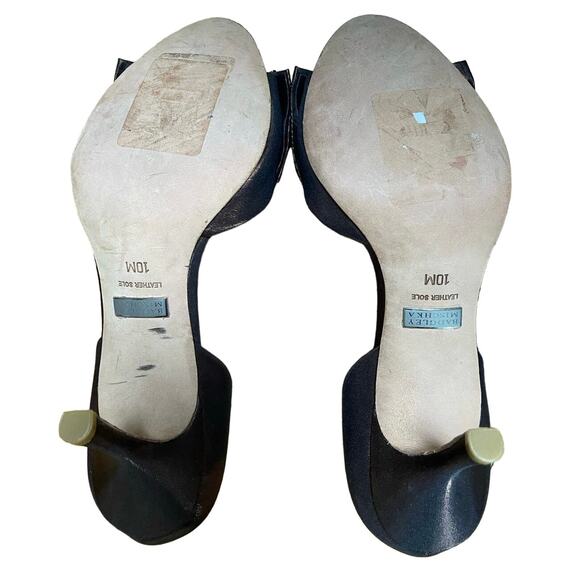 Badgley Mischka Bows Metallic Copper d’Orsay High Heels Size 10 - Picture 6 of 7